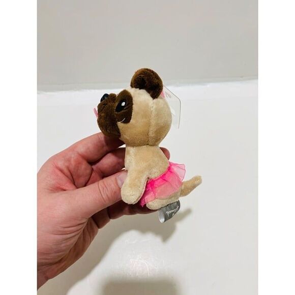 Hallmark 2016 Love Pug Plush with Pink Tutu and Tiara Girls Mini Stuffed Animal - Picture 5 of 10